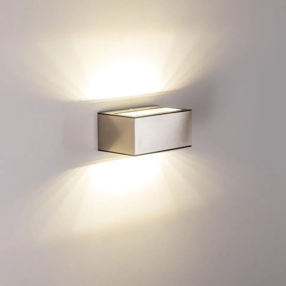 Applique Murale D'Exterieur Spider Led Acier Inoxydable, 1 Lumiere