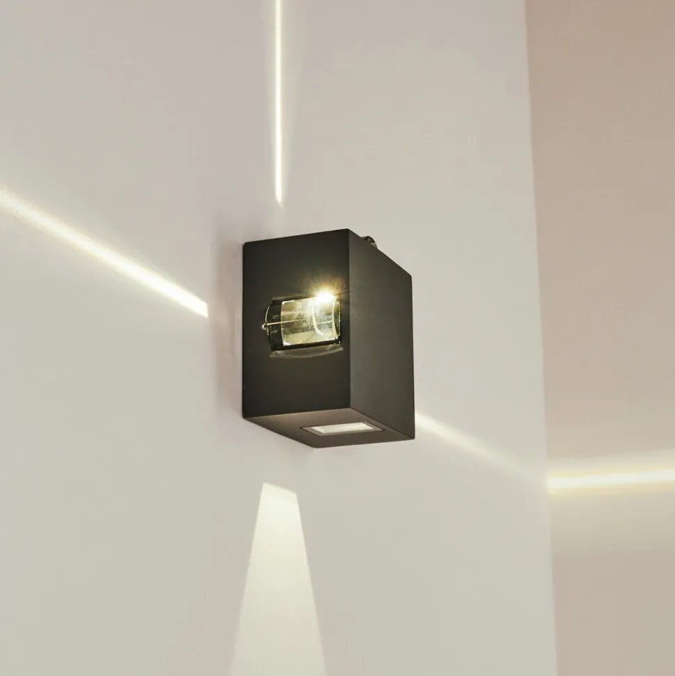 Applique Murale D'Exterieur Bedou Led Anthracite, 1 Lumiere