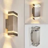 Applique Murale D'Exterieur Edevik Nickel Mat, 2 Lumieres