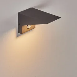 Applique Murale D'Exterieur Matlava Led Anthracite, Blanc, 1 Lumiere, Detecteur De Mouvement