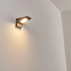 Applique Murale D'Exterieur Matlava Led Anthracite, Blanc, 1 Lumiere, Detecteur De Mouvement
