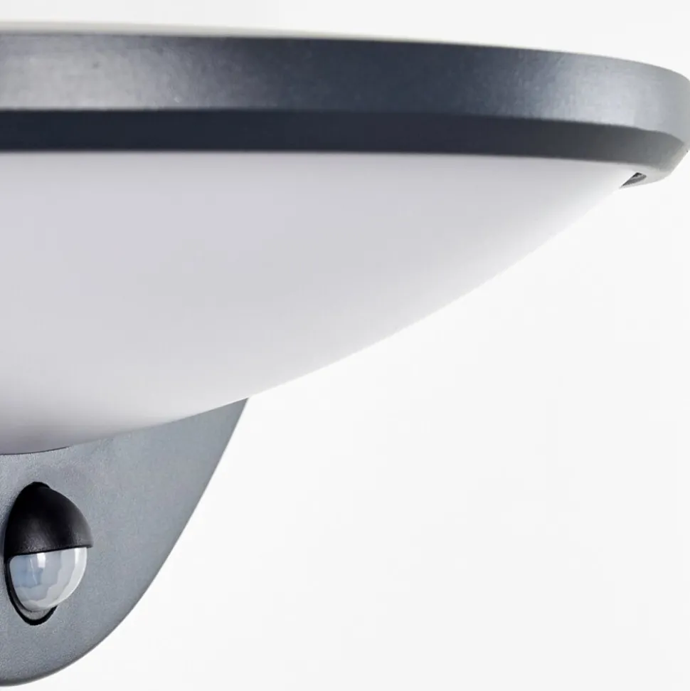 Applique Murale D'Exterieur Carano Led Noir, 1 Lumiere, Detecteur De Mouvement