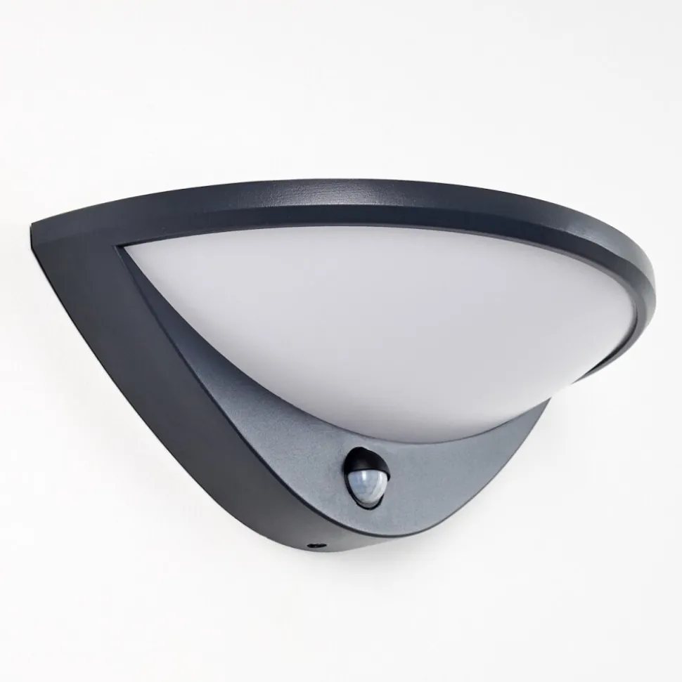 Applique Murale D'Exterieur Carano Led Noir, 1 Lumiere, Detecteur De Mouvement