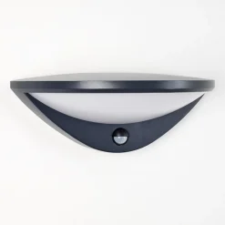 Applique Murale D'Exterieur Carano Led Noir, 1 Lumiere, Detecteur De Mouvement