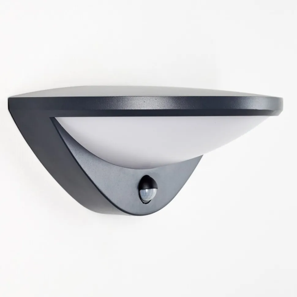 Applique Murale D'Exterieur Carano Led Noir, 1 Lumiere, Detecteur De Mouvement