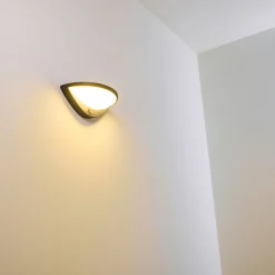 Applique Murale D'Exterieur Carano Led Noir, 1 Lumiere, Detecteur De Mouvement