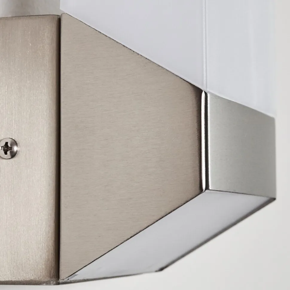Applique Murale D'Exterieur Clear Led Nickel Mat, 1 Lumiere