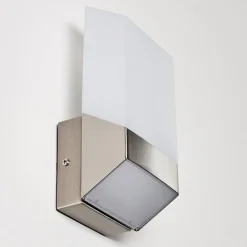 Applique Murale D'Exterieur Clear Led Nickel Mat, 1 Lumiere