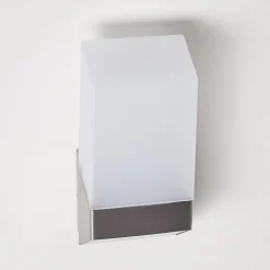 Applique Murale D'Exterieur Clear Led Nickel Mat, 1 Lumiere