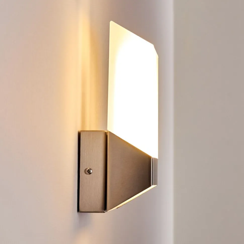 Applique Murale D'Exterieur Clear Led Nickel Mat, 1 Lumiere