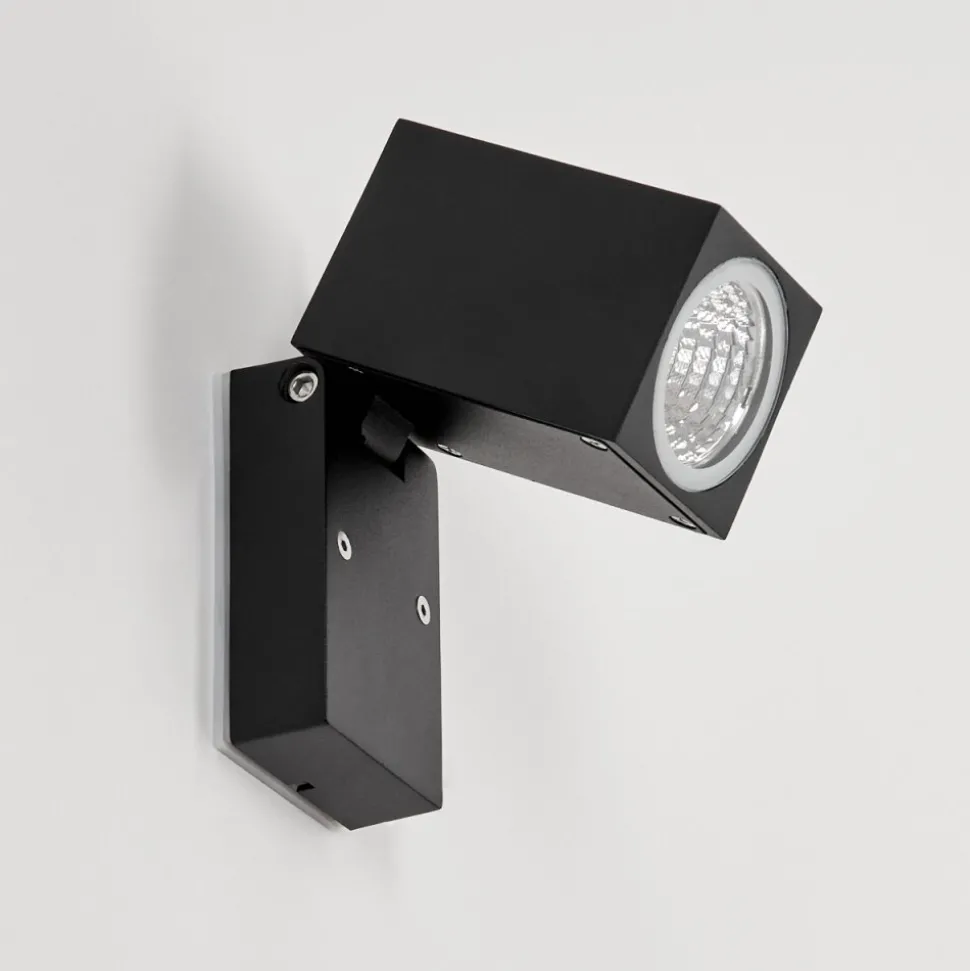 Applique Murale D'Exterieur Holiseva Led Noir, 1 Lumiere
