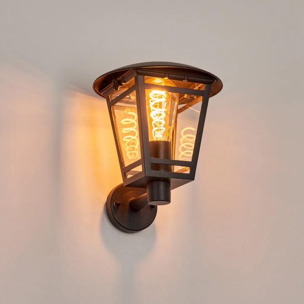Applique Murale D'Exterieurausipar Noir, 1 Lumiere