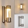 Applique Murale D'Exterieur Caivano Led Nickel Mat, 1 Lumiere