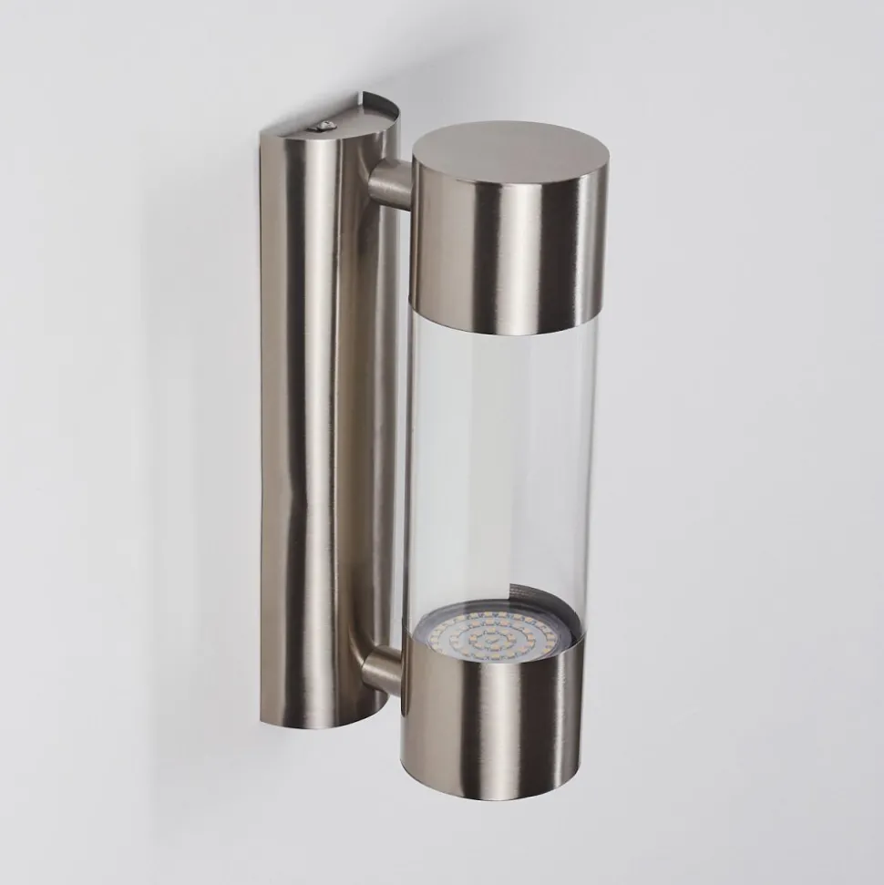 Applique Murale D'Exterieur Caivano Led Nickel Mat, 1 Lumiere