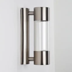 Applique Murale D'Exterieur Caivano Led Nickel Mat, 1 Lumiere