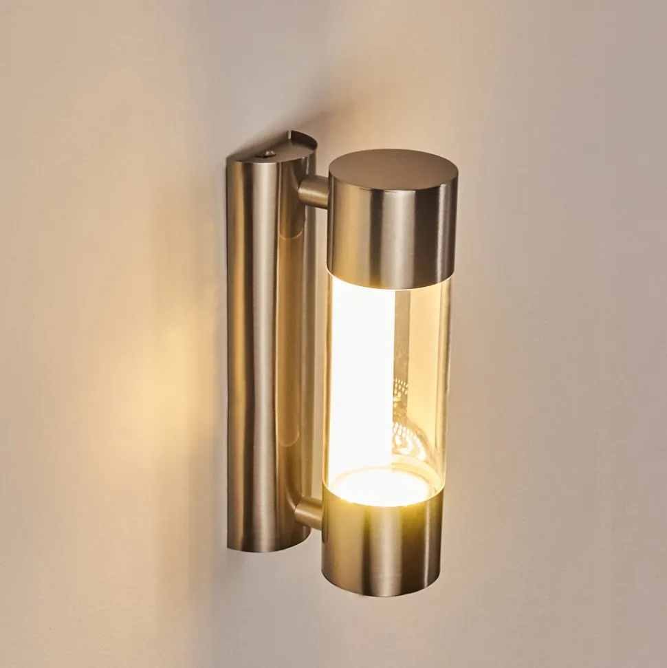 Applique Murale D'Exterieur Caivano Led Nickel Mat, 1 Lumiere