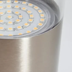 Applique Murale D'Exterieur Caivano Led Nickel Mat, 1 Lumiere