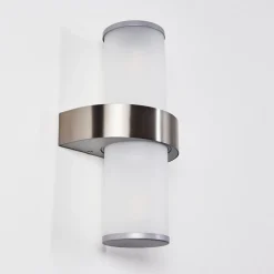 Applique Murale D'Exterieur Parawa Acier Inoxydable, 2 Lumieres