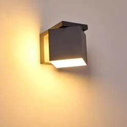 Applique Murale D'Exterieur Swanek Led Anthracite, 1 Lumiere