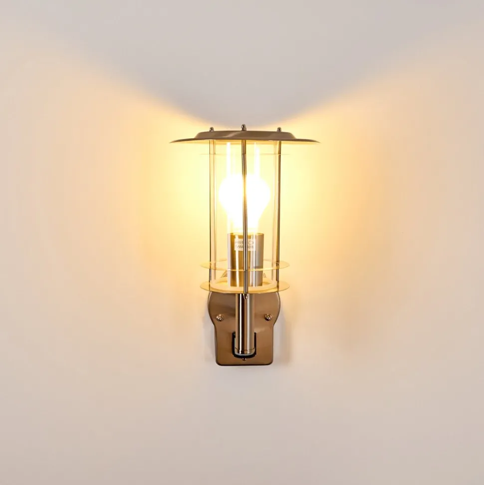 Applique Murale D'Exterieur Mulo Acier Inoxydable, 1 Lumiere, Detecteur De Mouvement