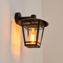 Applique Murale D'Exterieurausipar Noir, 1 Lumiere