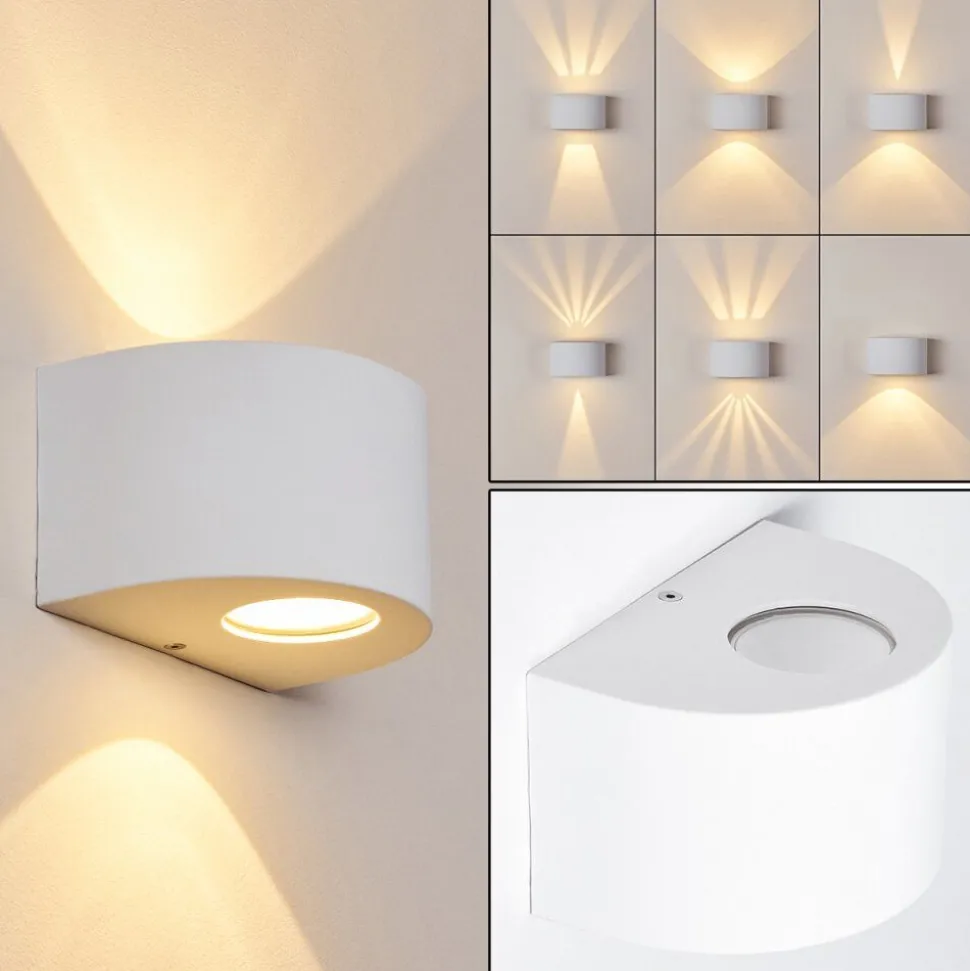 Applique Murale D'Exterieur Windhoek Led Blanc, 2 Lumieres