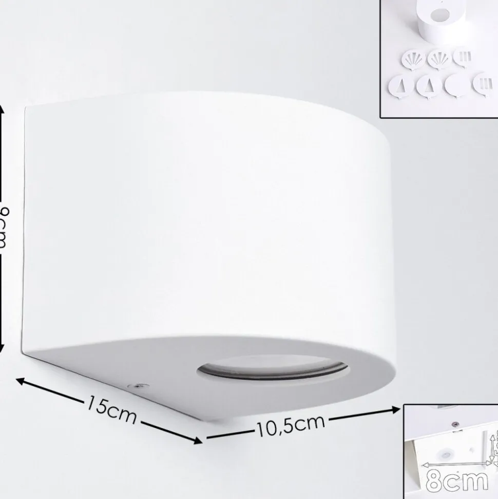 Applique Murale D'Exterieur Windhoek Led Blanc, 2 Lumieres