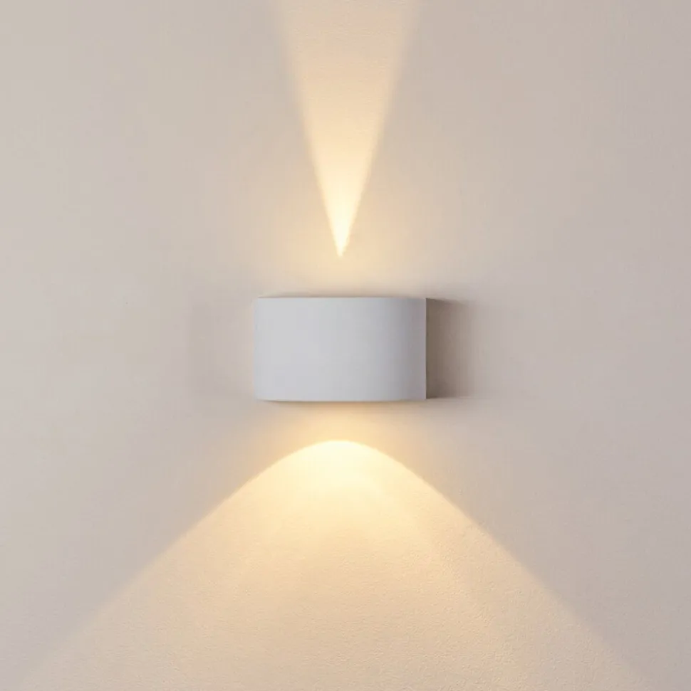 Applique Murale D'Exterieur Windhoek Led Blanc, 2 Lumieres