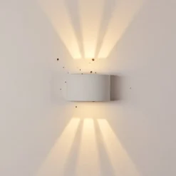 Applique Murale D'Exterieur Windhoek Led Blanc, 2 Lumieres