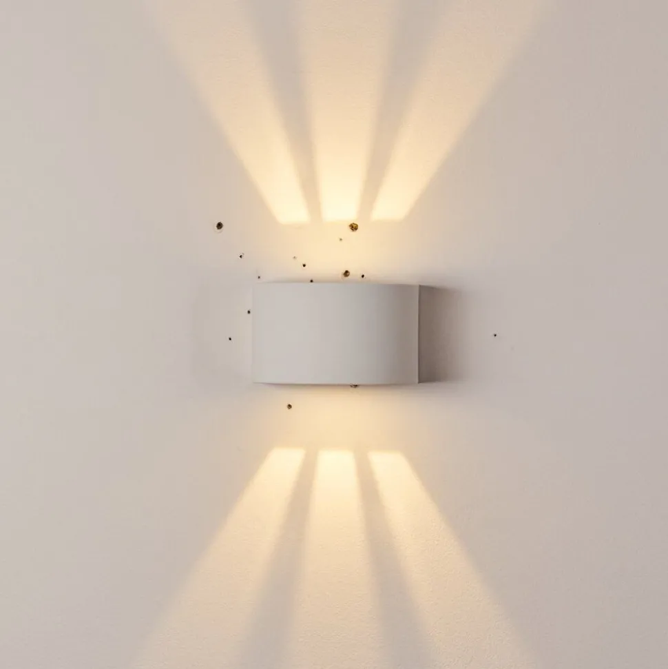 Applique Murale D'Exterieur Windhoek Led Blanc, 2 Lumieres
