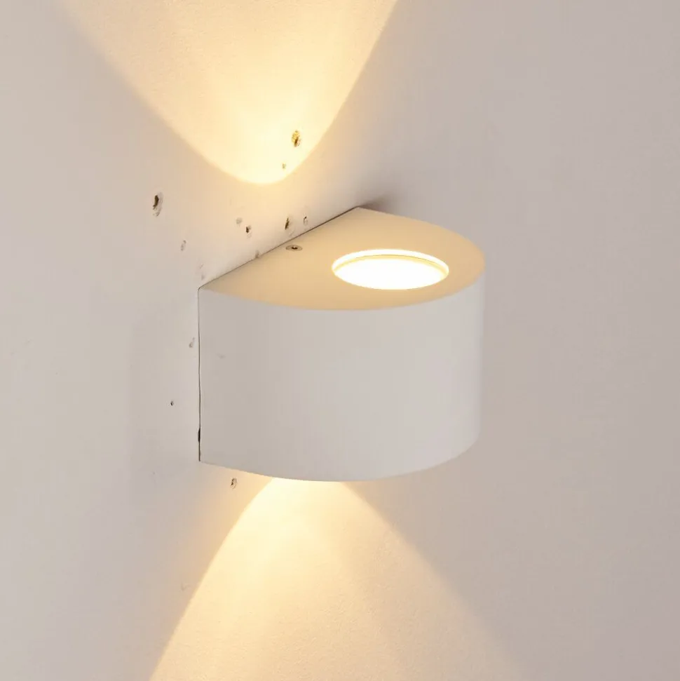 Applique Murale D'Exterieur Windhoek Led Blanc, 2 Lumieres