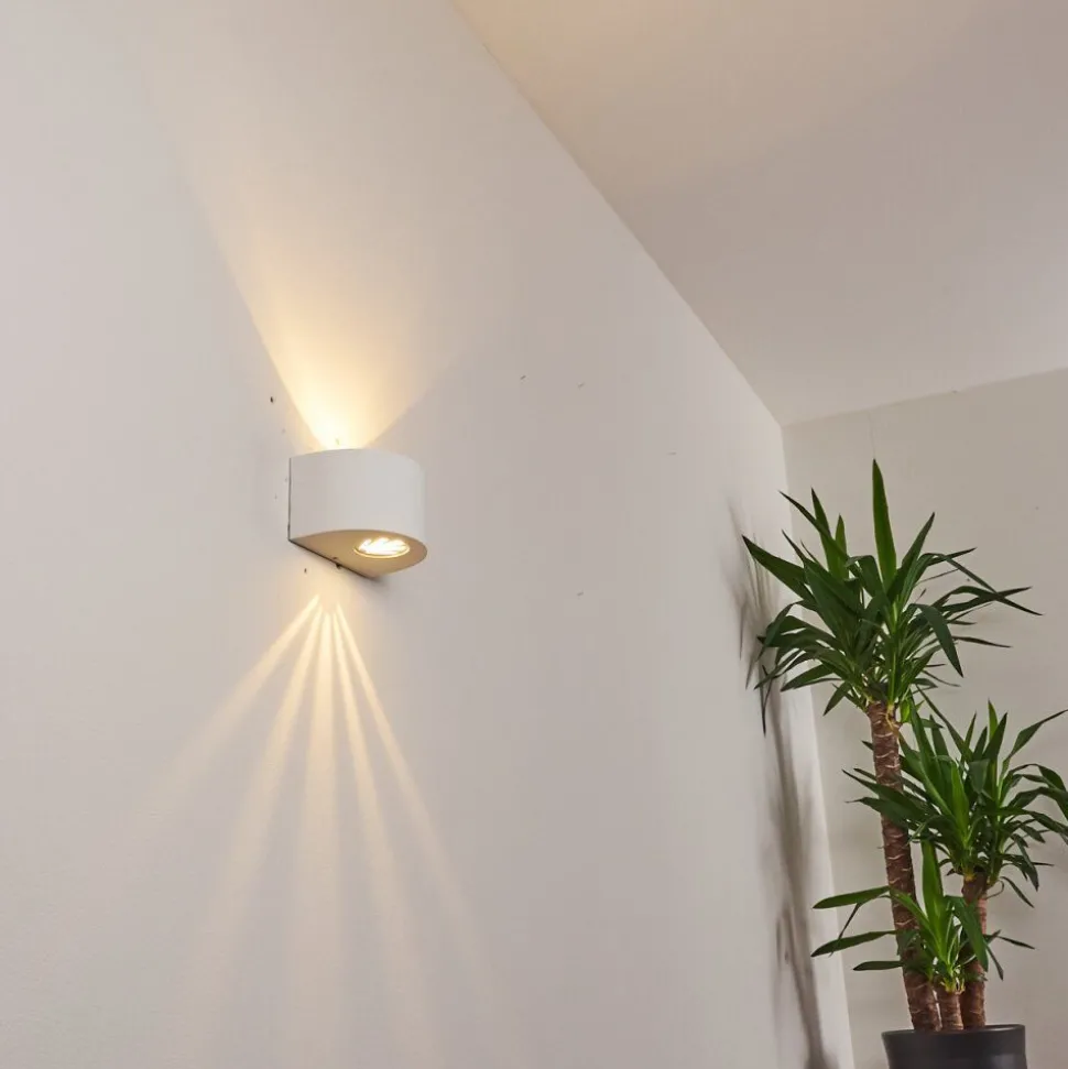 Applique Murale D'Exterieur Windhoek Led Blanc, 2 Lumieres