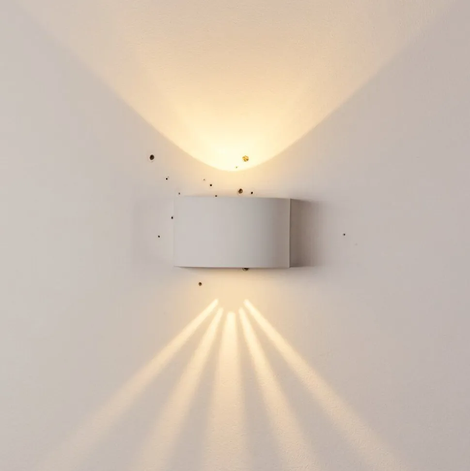 Applique Murale D'Exterieur Windhoek Led Blanc, 2 Lumieres
