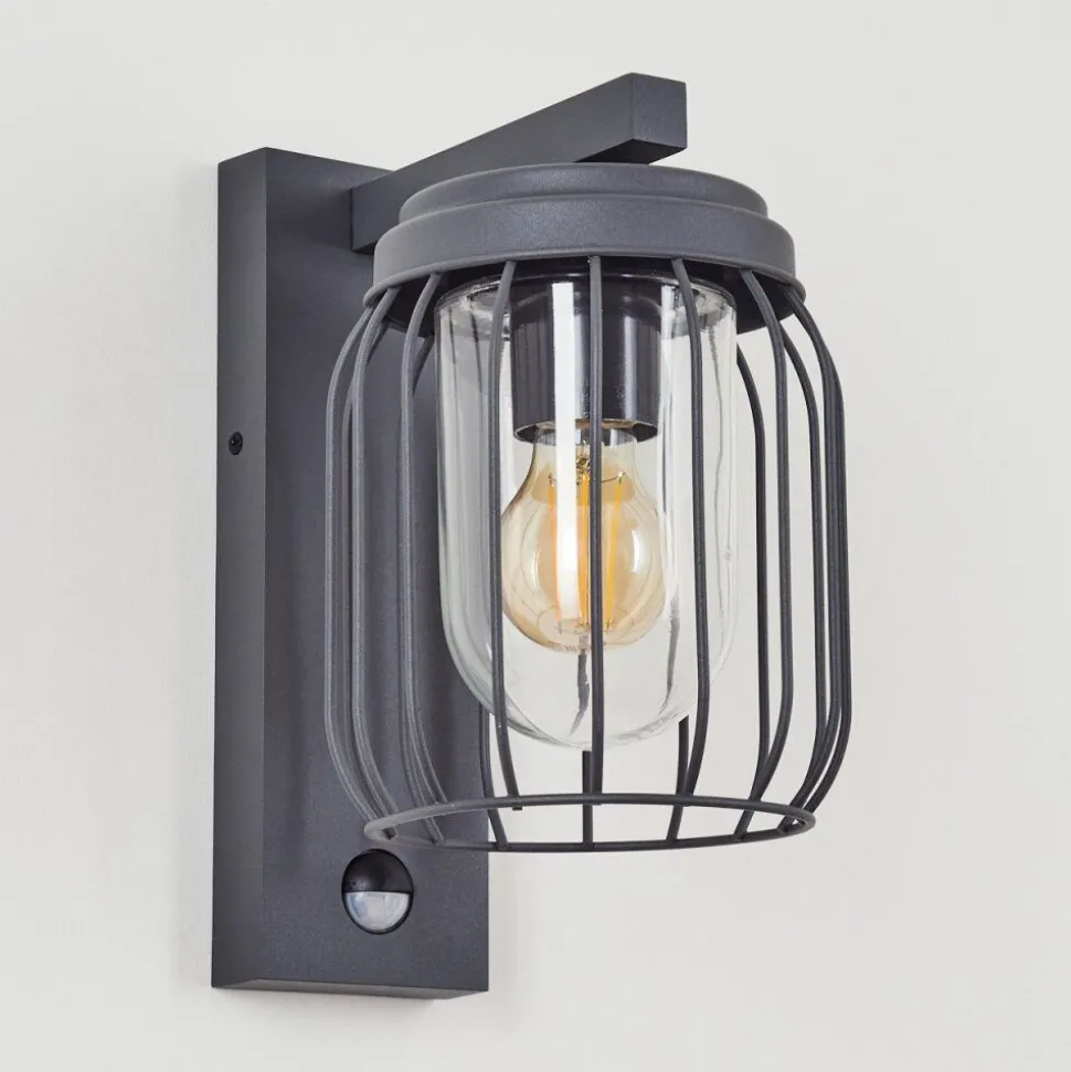 Applique Murale D'Exterieur Foothills Anthracite, 1 Lumiere, Detecteur De Mouvement