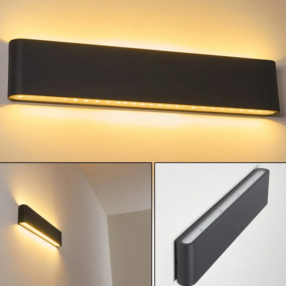 Applique Murale D'Exterieur Tinglev Anthracite, 2 Lumieres