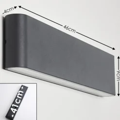 Applique Murale D'Exterieur Tinglev Anthracite, 2 Lumieres