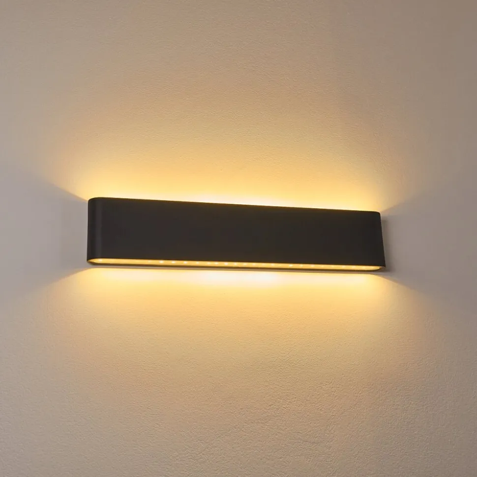 Applique Murale D'Exterieur Tinglev Anthracite, 2 Lumieres