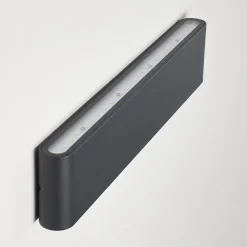 Applique Murale D'Exterieur Tinglev Anthracite, 2 Lumieres