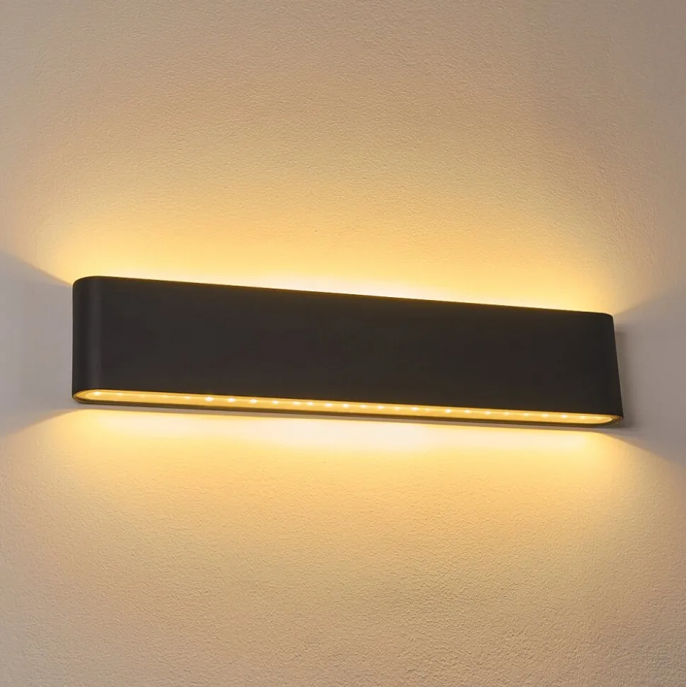 Applique Murale D'Exterieur Tinglev Anthracite, 2 Lumieres