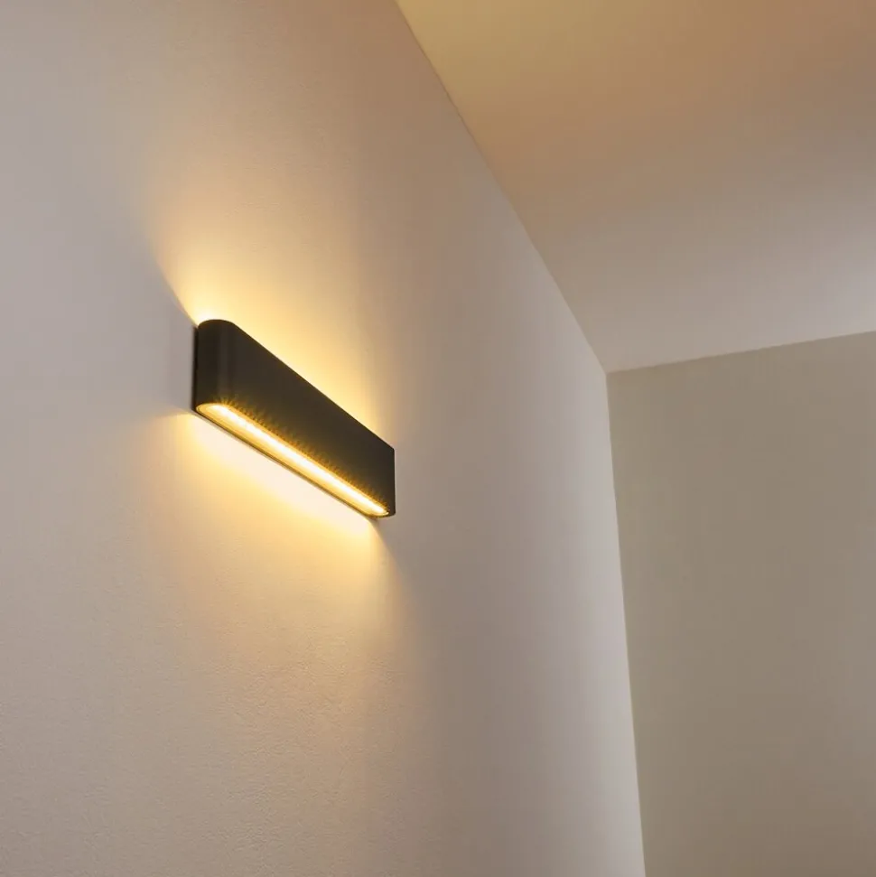 Applique Murale D'Exterieur Tinglev Anthracite, 2 Lumieres