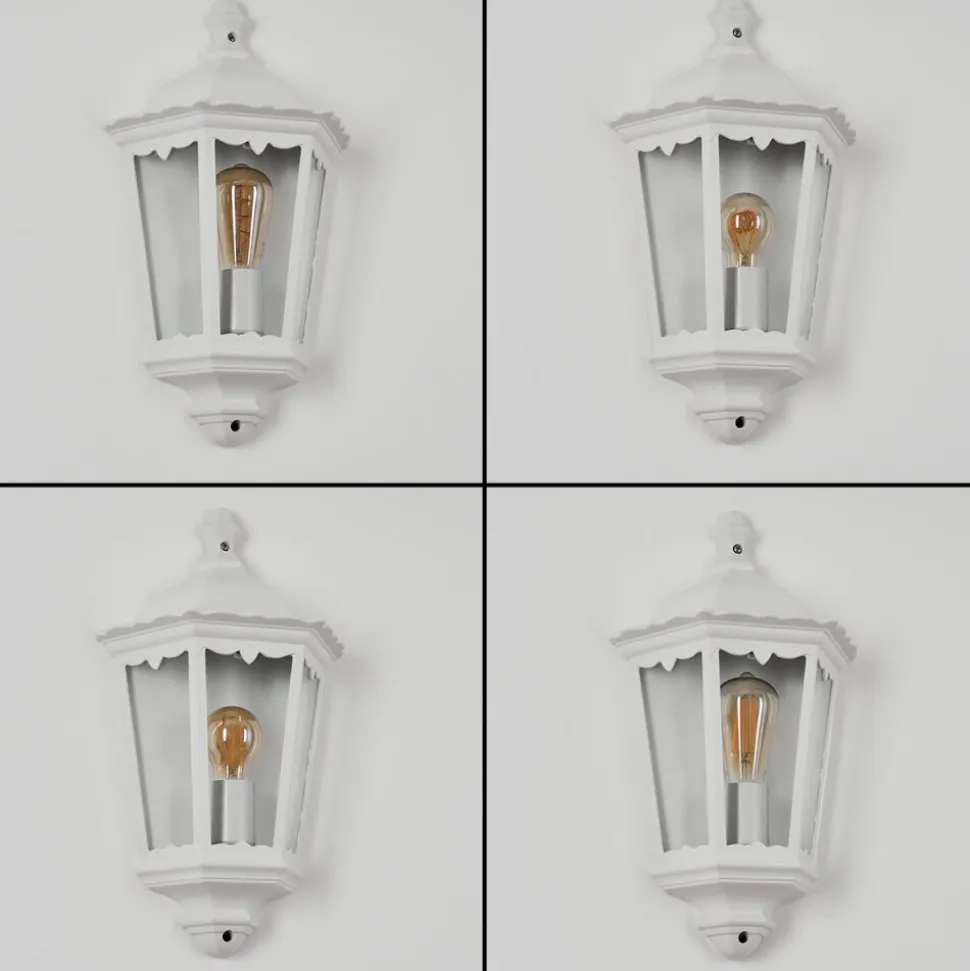 Applique Murale D'Exterieurhongkong Blanc, 1 Lumiere