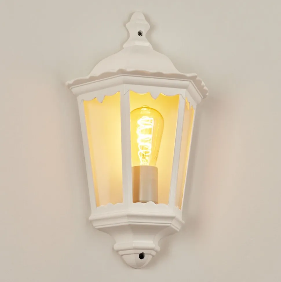 Applique Murale D'Exterieurhongkong Blanc, 1 Lumiere