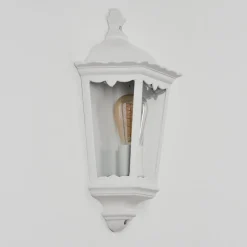 Applique Murale D'Exterieurhongkong Blanc, 1 Lumiere