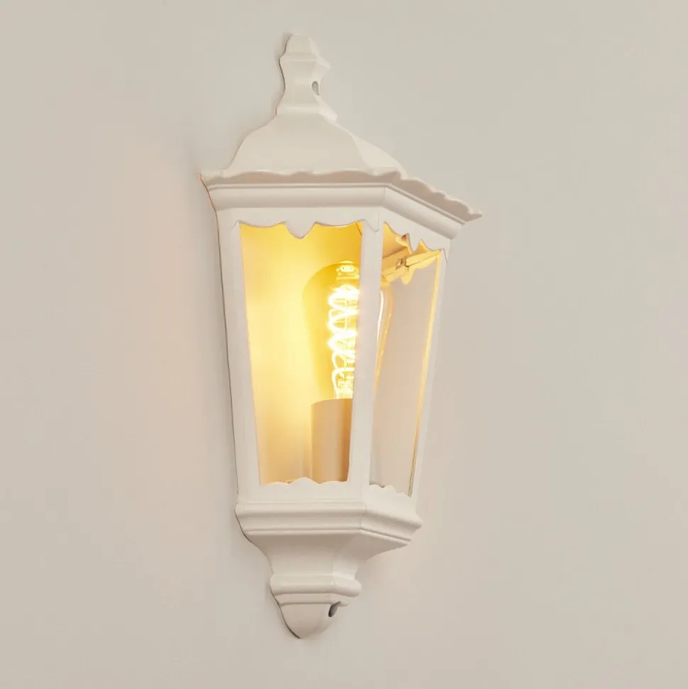 Applique Murale D'Exterieurhongkong Blanc, 1 Lumiere
