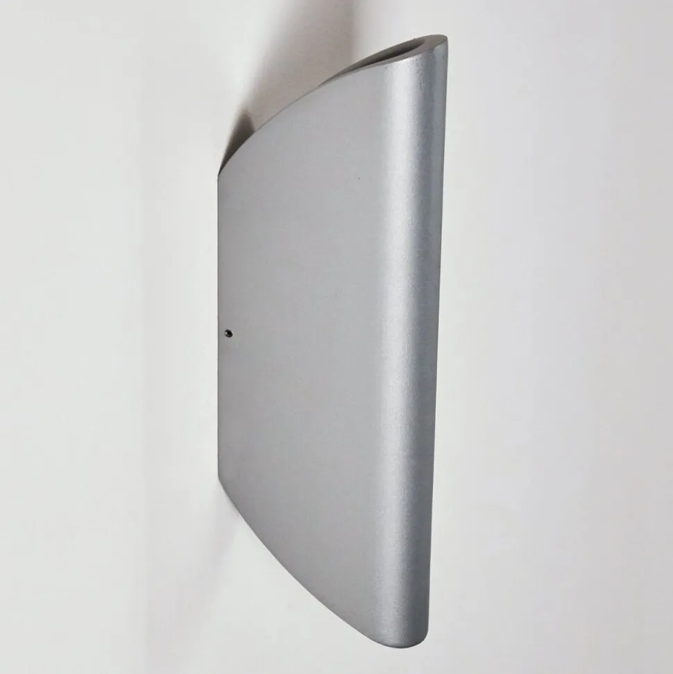 Applique Murale D'Exterieur Gatunga Led Argente, 2 Lumieres