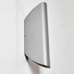 Applique Murale D'Exterieur Gatunga Led Argente, 2 Lumieres
