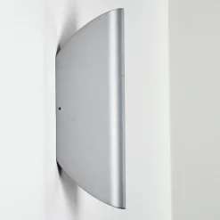 Applique Murale D'Exterieur Gatunga Led Argente, 2 Lumieres