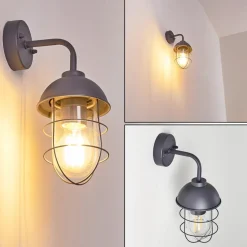 Applique Murale D'Exterieur Toftlund Gris, 1 Lumiere