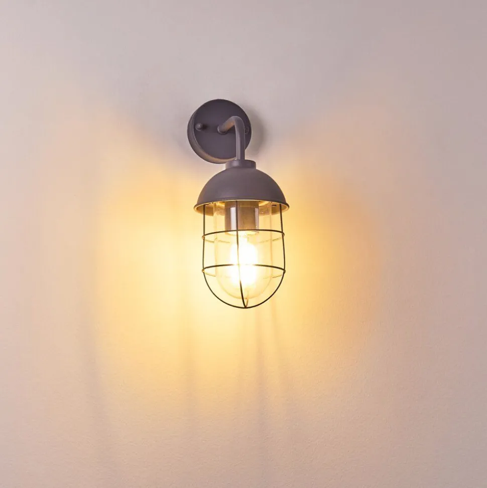 Applique Murale D'Exterieur Toftlund Gris, 1 Lumiere