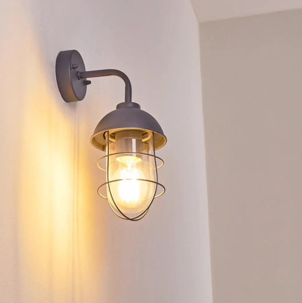Applique Murale D'Exterieur Toftlund Gris, 1 Lumiere